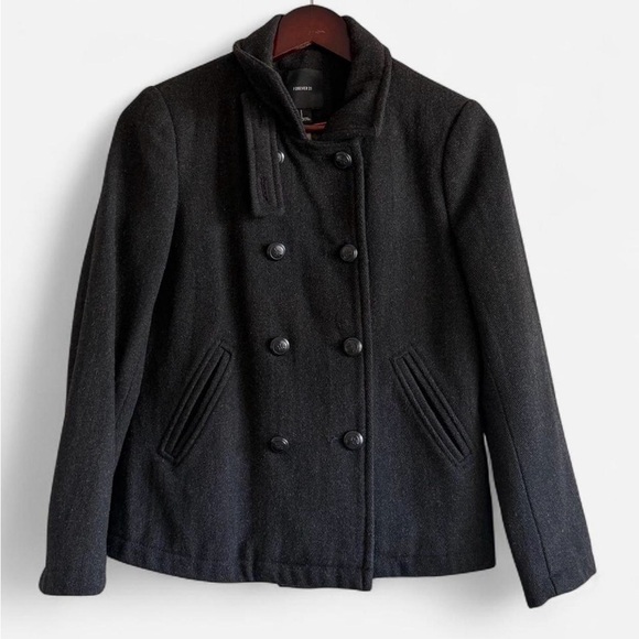 Forever 21 Black winter coat - Picture 1 of 6
